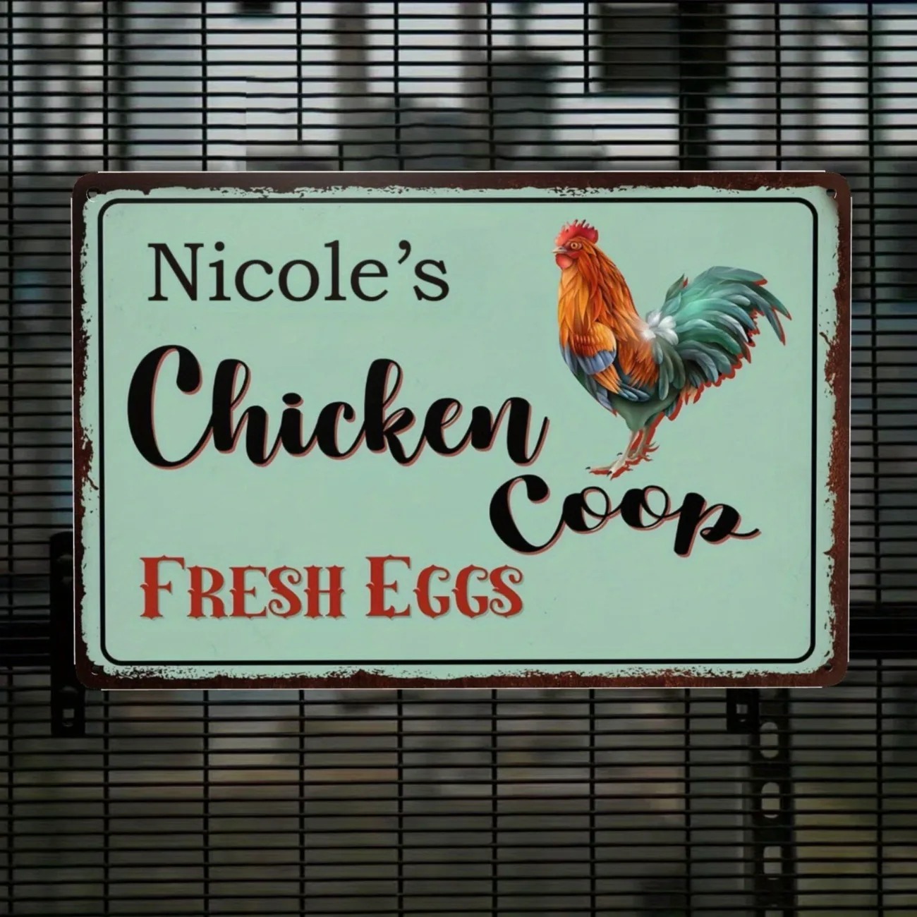 Custom Text Chicken Coop Sign  - Urban Farming Usa 评论和价格
